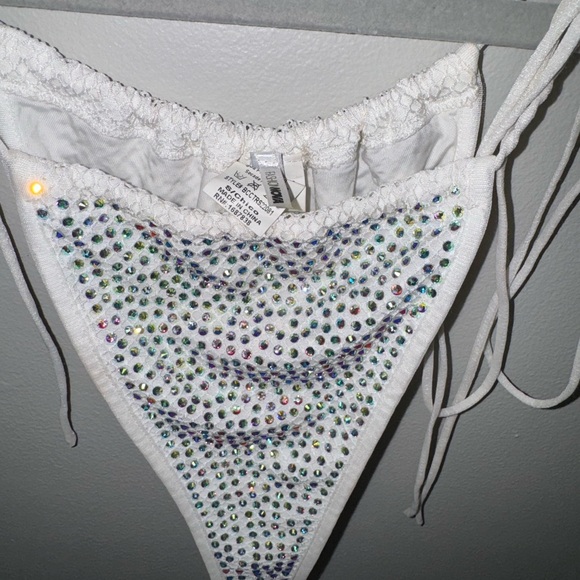 Fashion Nova, like new, white rhinestone bikini, size small - Picture 6 of 8